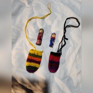 Worry doll necklace